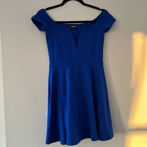 Express Royal Blue Skater Skort Dress, S, NWOT